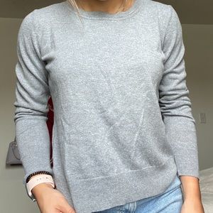 Grey Sweater Blouse